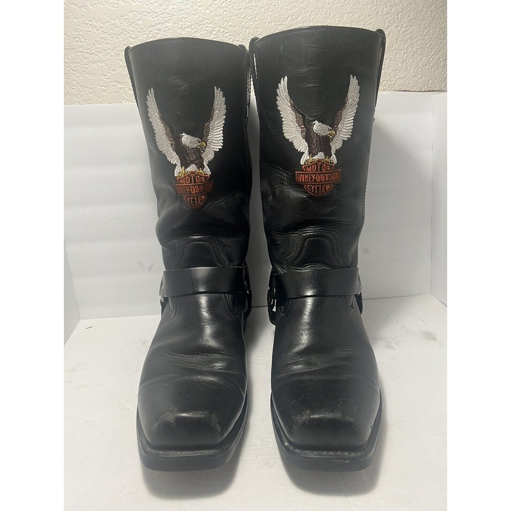 Harley Davidson Darren Eagle Harness Motorcycle Boots US Mens Size 12 M 91002
